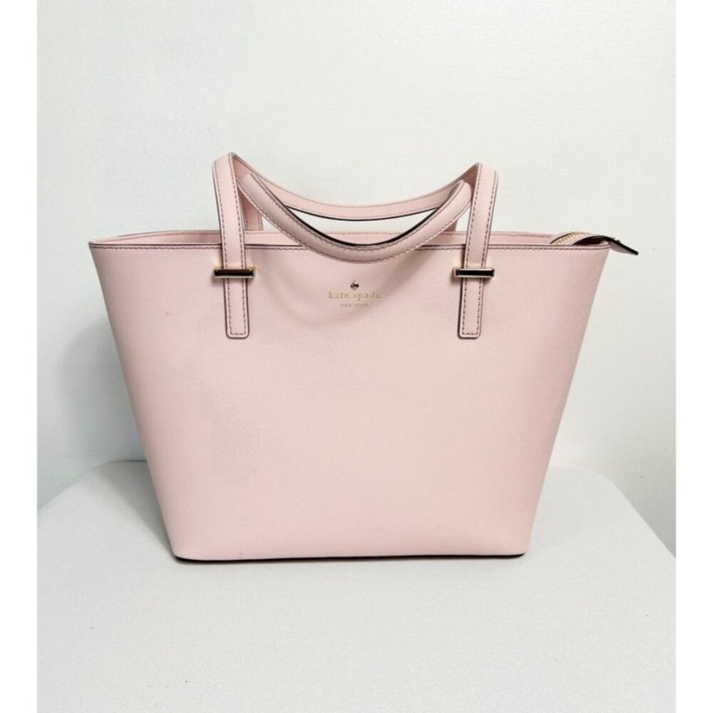 Kate Spade Textured Leather Handbag Tote in Pink
